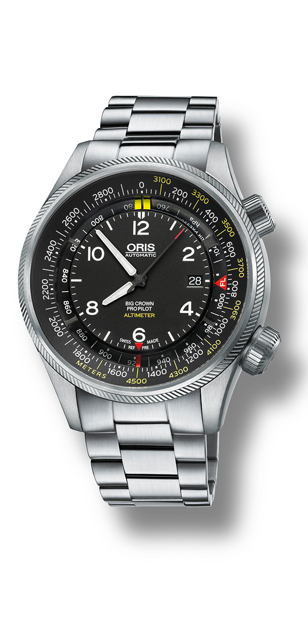 More than 75 years after Oris made its first pilot’s watch, the company is proud to announce the launch of the most innovative pilot’s watch in its history – the <a href="https://www.oris.ch/data/14526_propilotbrochure.pdf" target="new" rel="noopener noreferrer">Oris Big Crown ProPilot Altimeter</a>, the world’s first automatic mechanical watch with a mechanical Altimeter.